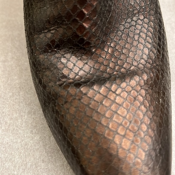 Women’s Stuart Weitzman boots. Python, or some kind of snake leather. - Picture 13 of 14